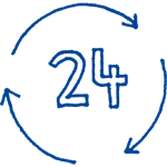 24 Stunden Service